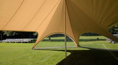 StarDouble geplaatst voor het Belgisch kampioenschap Kubb in Aalst, binnenaanzicht