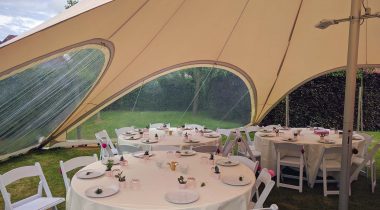 Ingericht voor een communiefeest te Affligem