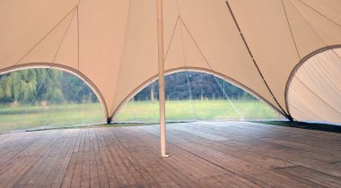 Onderdeel van een bedrijfsevent in Oost Eeklo, zicht binnenkant